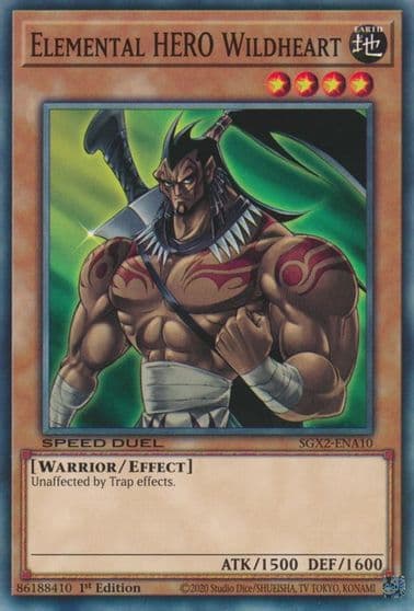 Elemental HERO Wildheart Speed Duel GX: Midterm Paradox Yu-Gi-Oh! card