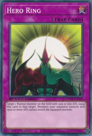 Hero Ring Speed Duel GX: Midterm Paradox Yu-Gi-Oh! card