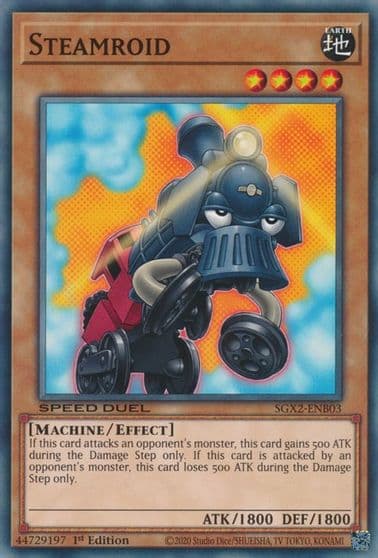 Steamroid Speed Duel GX: Midterm Paradox Yu-Gi-Oh! card