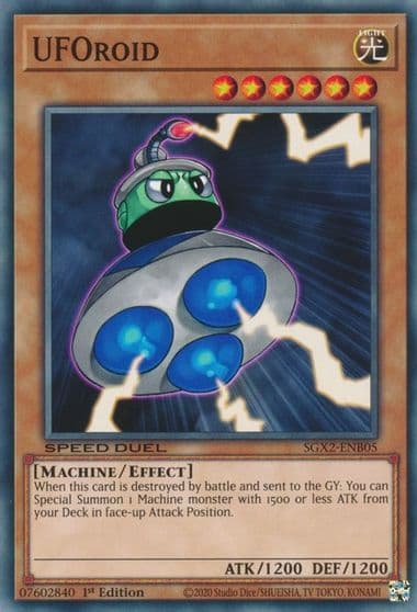 UFOroid Speed Duel GX: Midterm Paradox Yu-Gi-Oh! card