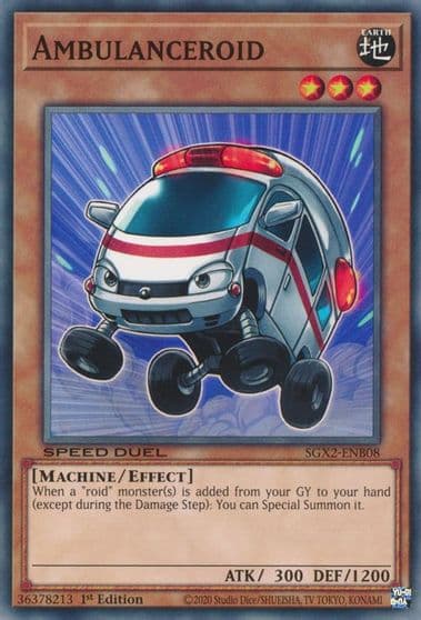 Ambulanceroid Speed Duel GX: Midterm Paradox Yu-Gi-Oh! card