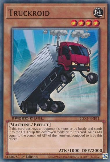 Truckroid Speed Duel GX: Midterm Paradox Yu-Gi-Oh! card