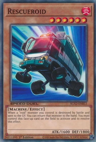 Rescueroid Speed Duel GX: Midterm Paradox Yu-Gi-Oh! card