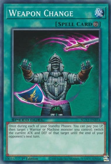 Weapon Change Speed Duel GX: Midterm Paradox Yu-Gi-Oh! card
