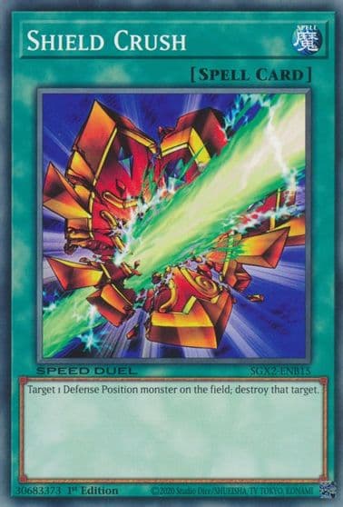 Shield Crush Speed Duel GX: Midterm Paradox Yu-Gi-Oh! card