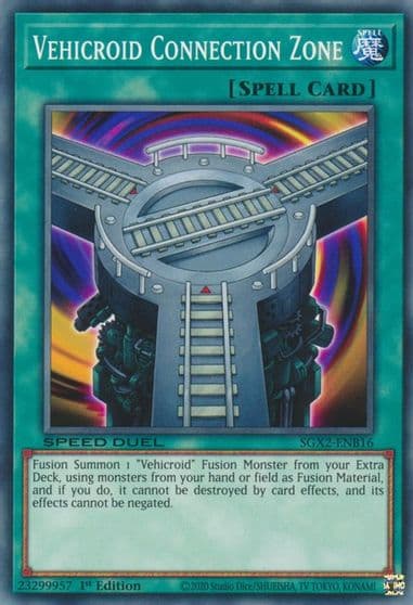 Vehicroid Connection Zone Speed Duel GX: Midterm Paradox Yu-Gi-Oh! card