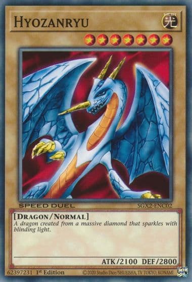 Hyozanryu Speed Duel GX: Midterm Paradox Yu-Gi-Oh! card