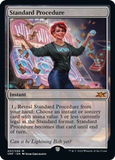Standard Procedure Unfinity Magic card