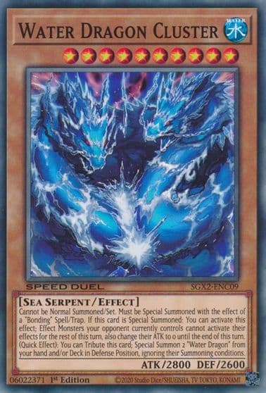 Water Dragon Cluster Speed Duel GX: Midterm Paradox Yu-Gi-Oh! card