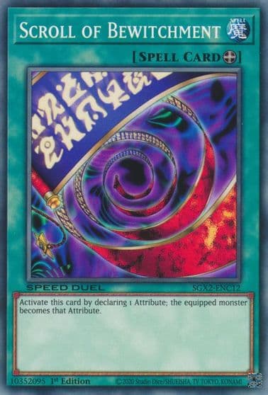 Scroll of Bewitchment Speed Duel GX: Midterm Paradox Yu-Gi-Oh! card