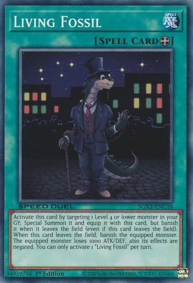 Living Fossil Speed Duel GX: Midterm Paradox Yu-Gi-Oh! card