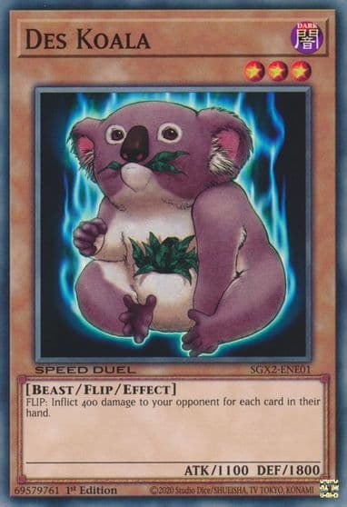 Des Koala Speed Duel GX: Midterm Paradox Yu-Gi-Oh! card