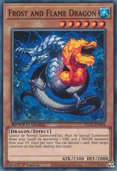 Frost and Flame Dragon Speed Duel GX: Midterm Paradox Yu-Gi-Oh! card