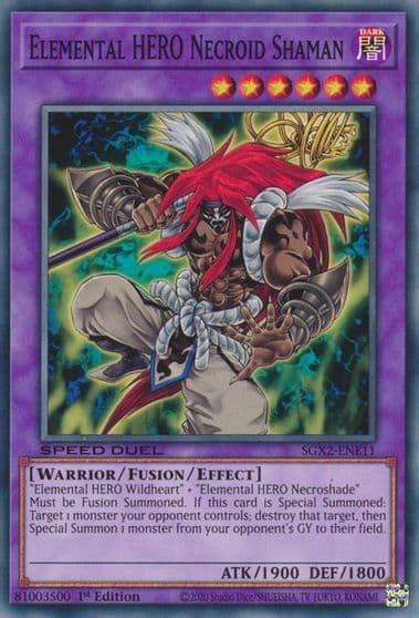 Elemental HERO Necroid Shaman Speed Duel GX: Midterm Paradox Yu-Gi-Oh! card