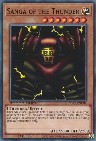 Sanga of the Thunder Speed Duel GX: Midterm Paradox Yu-Gi-Oh! card