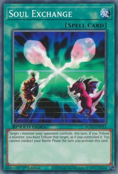 Soul Exchange Speed Duel GX: Midterm Paradox Yu-Gi-Oh! card