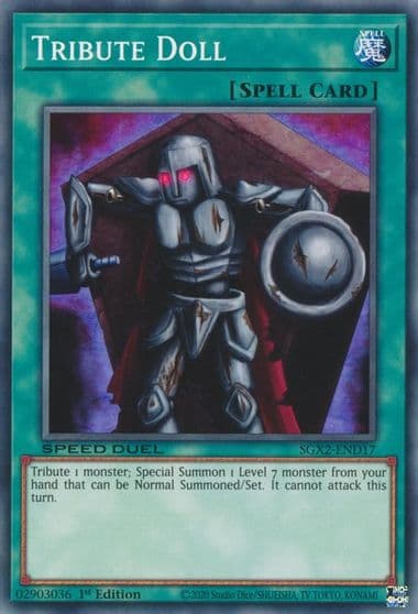 Tribute Doll Speed Duel GX: Midterm Paradox Yu-Gi-Oh! card
