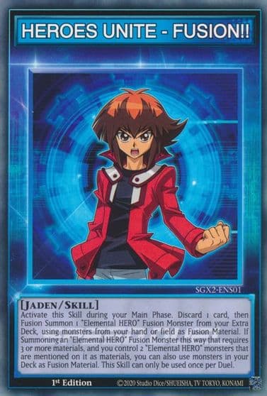 HEROES UNITE FUSION Speed Duel GX: Midterm Paradox Yu-Gi-Oh! card