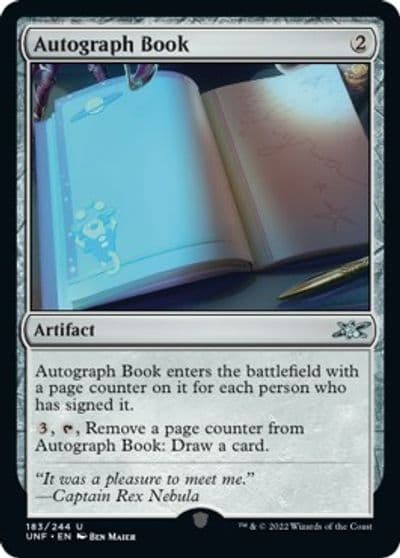 Autograph Book Unfinity Magic card