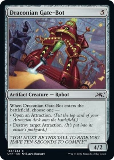 Draconian Gate Bot Unfinity Magic card