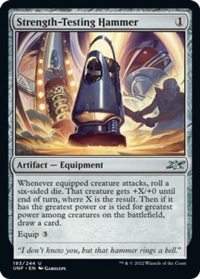 Strength Testing Hammer Unfinity Magic card