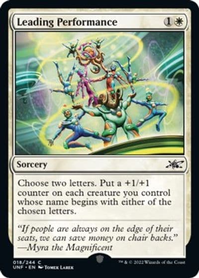 Leading Performance Unfinity Magic card
