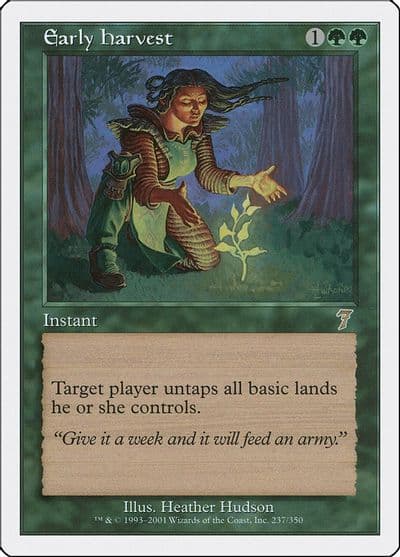 Early Harvest 7th Edition Magic card