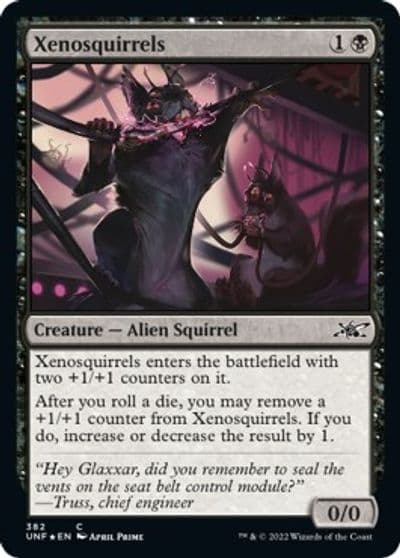 Xenosquirrels Galaxy Foil Unfinity Magic card