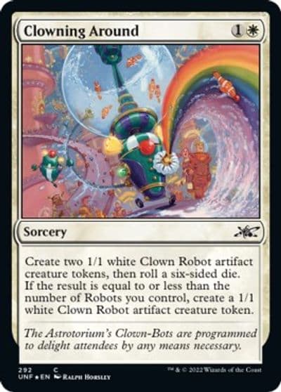 Clowning Around Galaxy Foil Unfinity Magic card