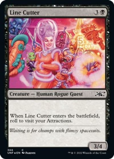 Line Cutter Galaxy Foil Unfinity Magic card