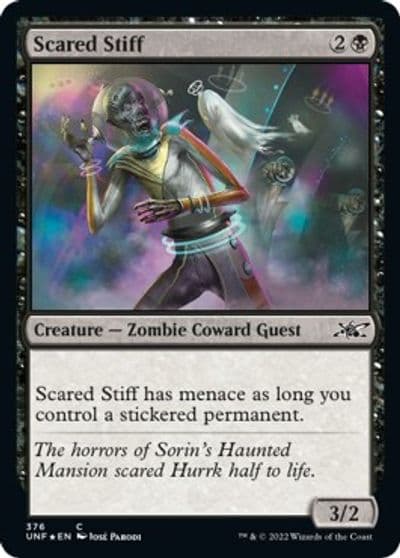 Scared Stiff Galaxy Foil Unfinity Magic card