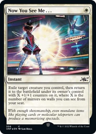 Now You See Me Galaxy Foil Unfinity Magic card