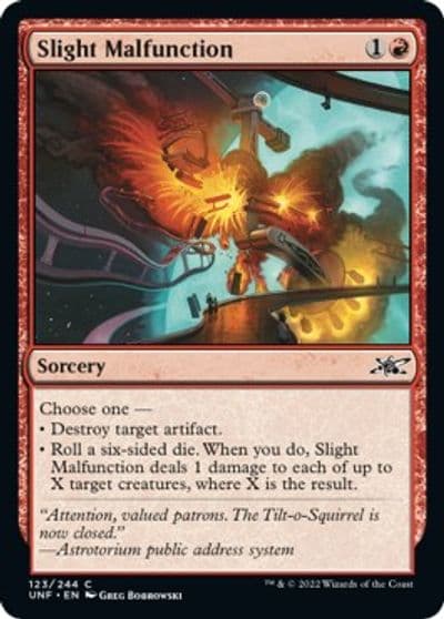 Slight Malfunction Unfinity Magic card