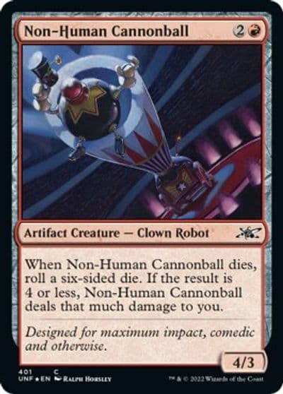 Non Human Cannonball Galaxy Foil Unfinity Magic card