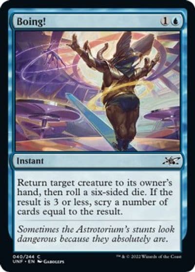 Boing Unfinity Magic card