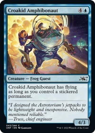 Croakid Amphibonaut Unfinity Magic card