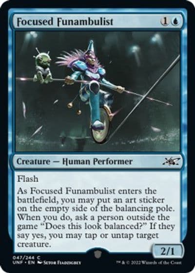 Focused Funambulist Unfinity Magic card