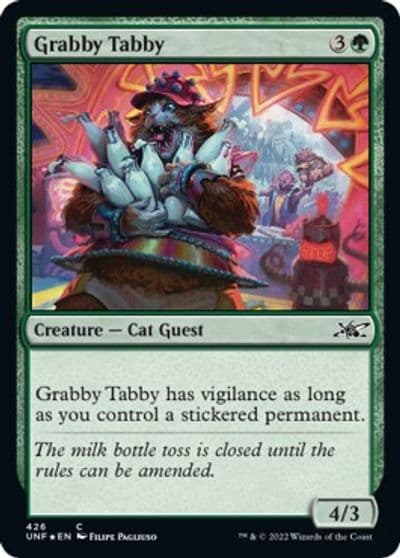 Grabby Tabby Galaxy Foil Unfinity Magic card