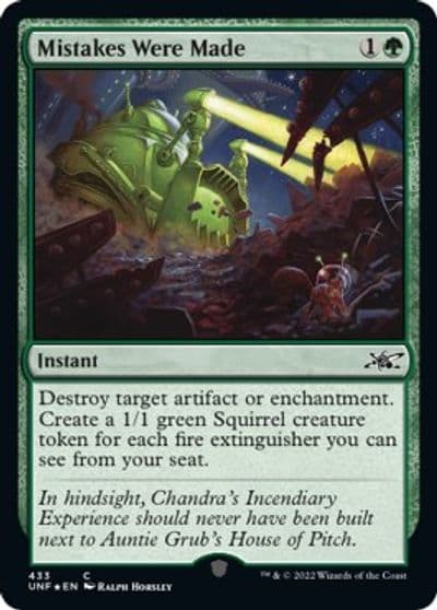 Mistakes Were Made Galaxy Foil Unfinity Magic card