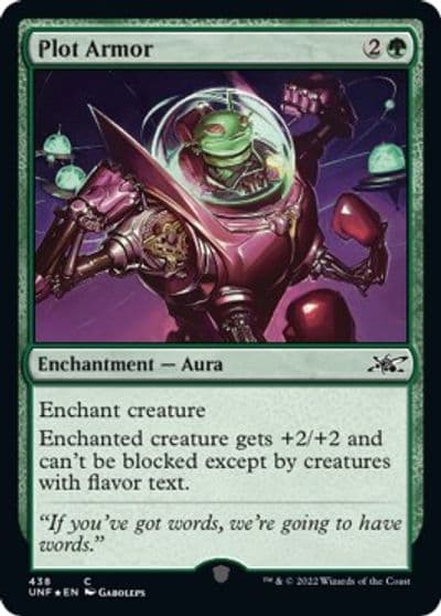 Plot Armor Galaxy Foil Unfinity Magic card