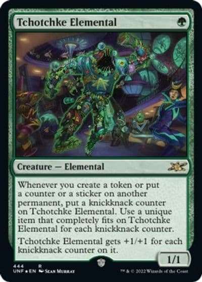 Tchotchke Elemental Galaxy Foil Unfinity Magic card
