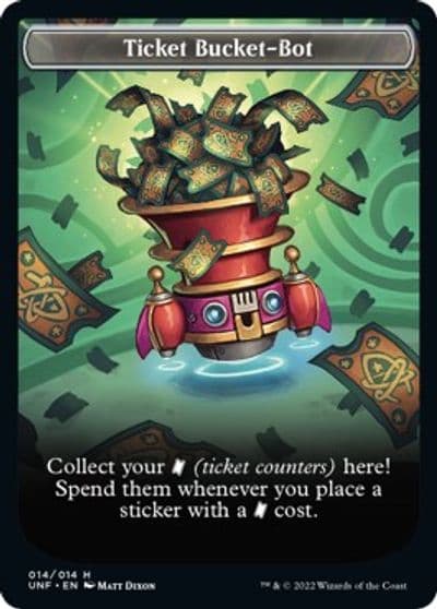 Ticket Bucket Bot Token Unfinity Magic card