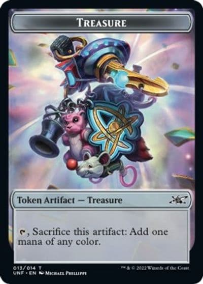 Treasure Token 013 Unfinity Magic card