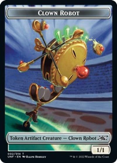 Clown Robot Token 002 Unfinity Magic card