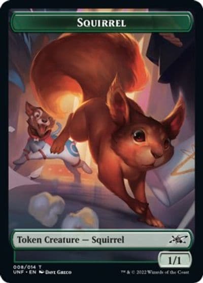 Squirrel Token Unfinity Magic card