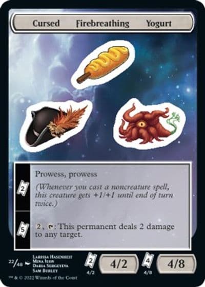 Cursed Firebreathing Yogurt Unfinity Magic card