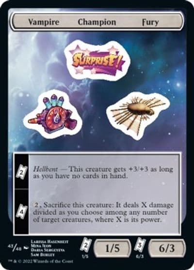 Vampire Champion Fury Unfinity Magic card