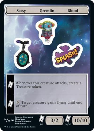 Sassy Gremlin Blood Unfinity Magic card