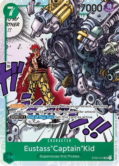 EustassCaptainKid 013 Starter Deck 2: Worst Generation One Piece card