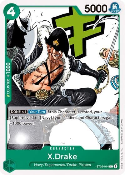 XDrake Starter Deck 2: Worst Generation One Piece card